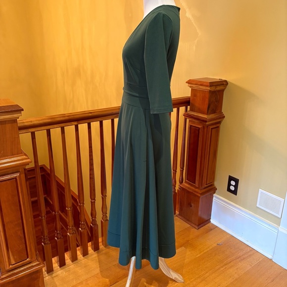 Classy Elegant Pine Green Formal Wedding Guest Dress Wmn’s S - Picture 7 of 13